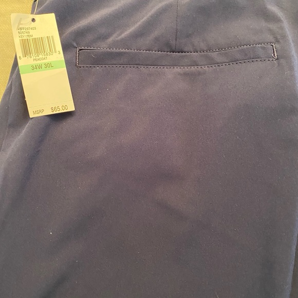 IZOD Straight Fit Swingflex Golf Pants NWT Peacoat SIZE: 34 X 30 - Picture 7 of 9